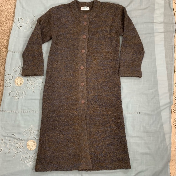 Vintage Clements West wool blend long sweater coat - Picture 11 of 16